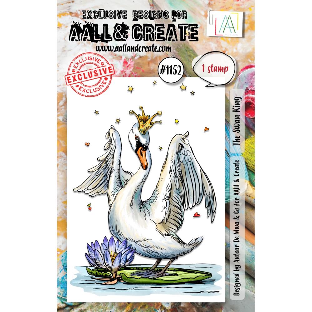 AALL And Create A7 Photopolymer Clear Stamp Set: The Swan King (LLTP1152)