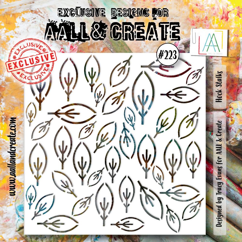 AALL And Create 6"X6" Stencil: Hock Stalks (ALLPC223)