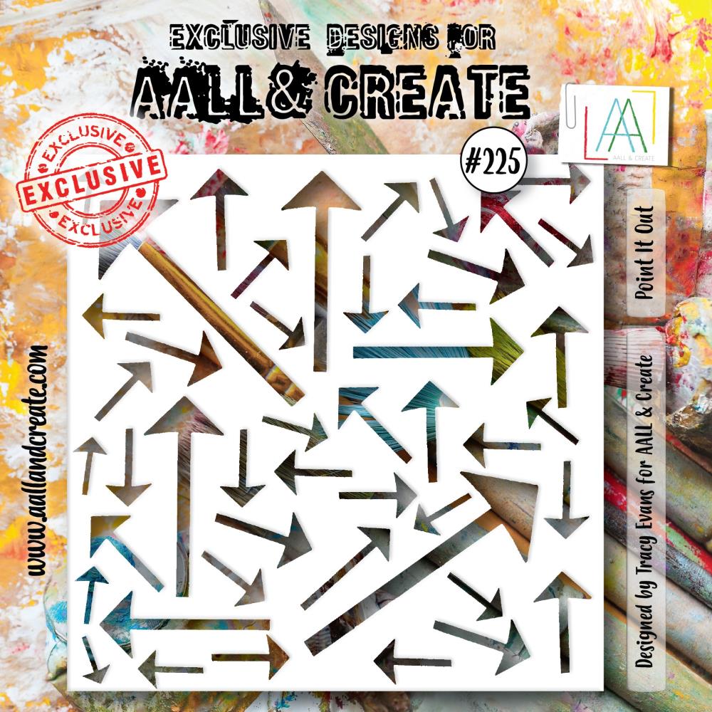AALL And Create 6"X6" Stencil: Point It Out (ALLPC225)