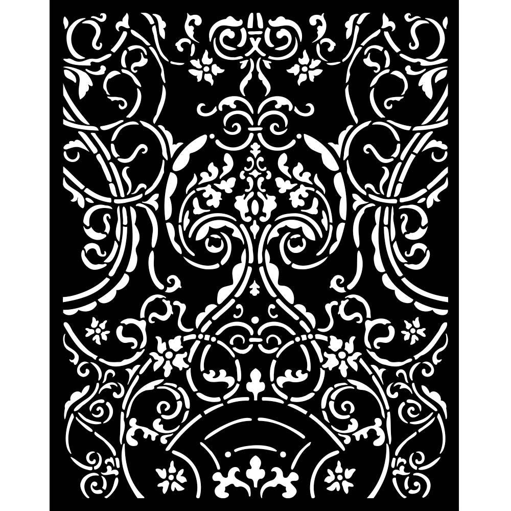 Stamperia Sir Vagabond In Fantasy World 7.87"X9.84" Stencil: Metal Decor (KSTD155)