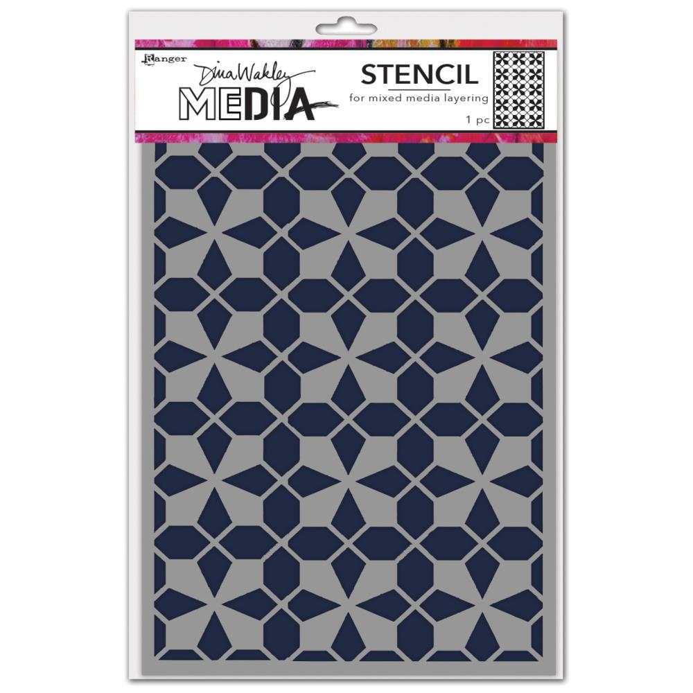 Dina Wakley Media 9"X6" Stencils: Tile Floor (MDS1G3FQ)