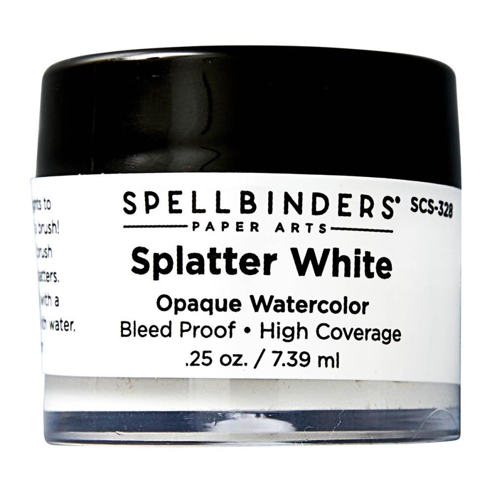 Spellbinders Card Shoppe Essentials Watercolor: Splatter White Opaque (SCS-328)