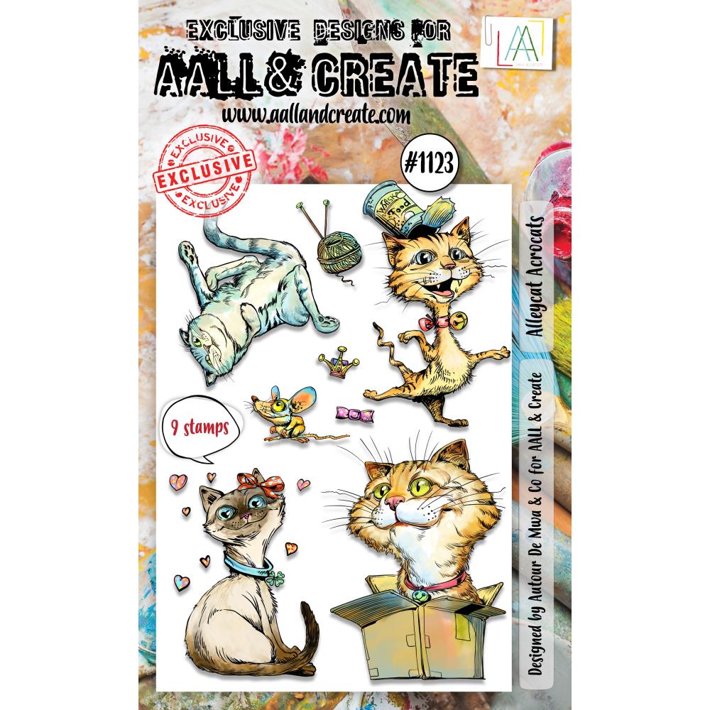 AALL And Create A6 Photopolymer Clear Stamp Set: Alleycat Acrocats (AALL-TP-1123)