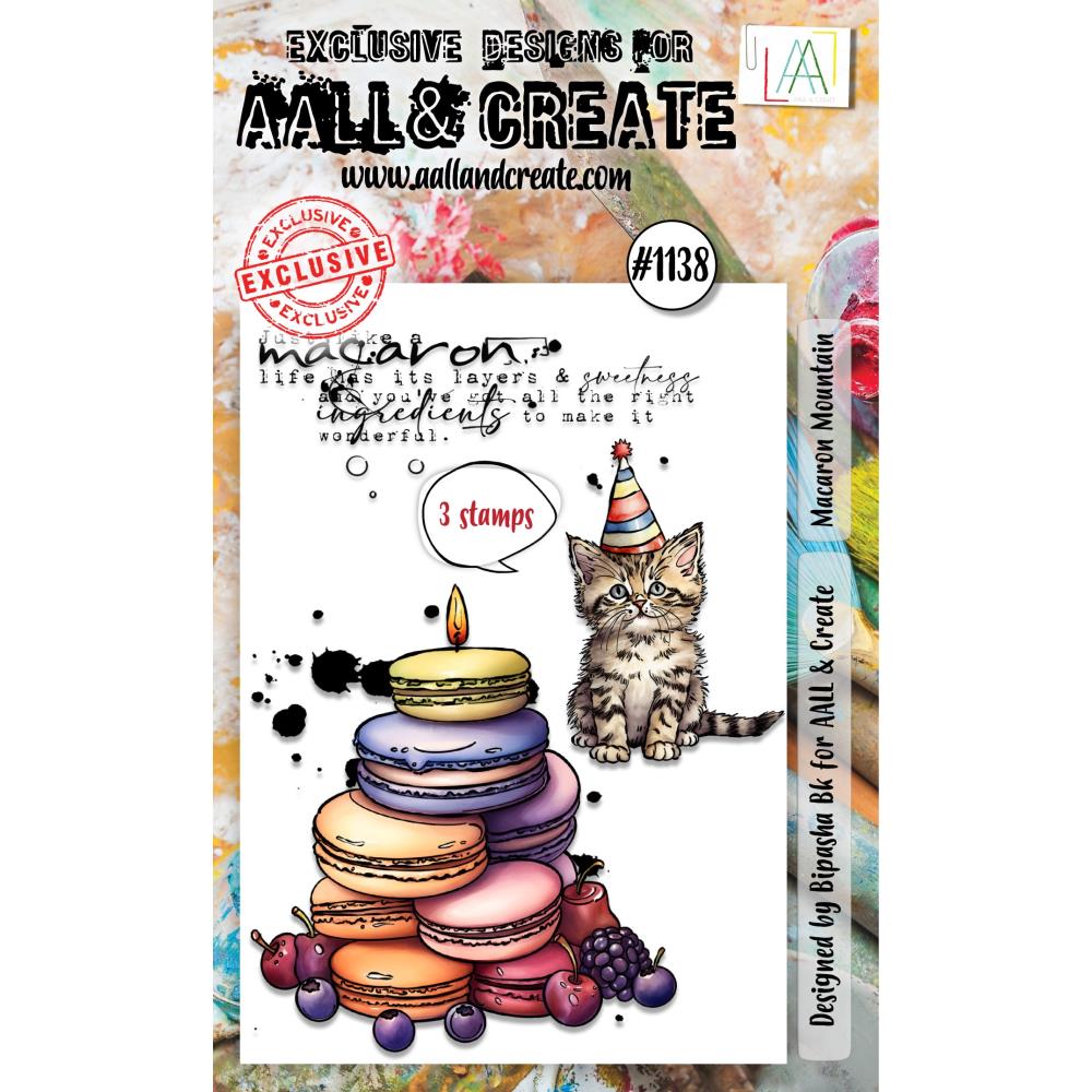 AALL And Create A6 Photopolymer Clear Stamp Set: Macaron Mountain (AALL-TP-1138)