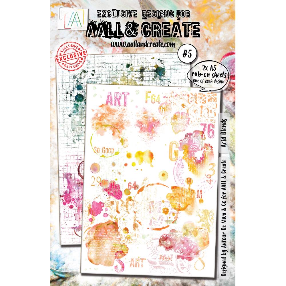 AALL And Create A5 Rub-Ons: Acid Blends (AALL-RO-005)