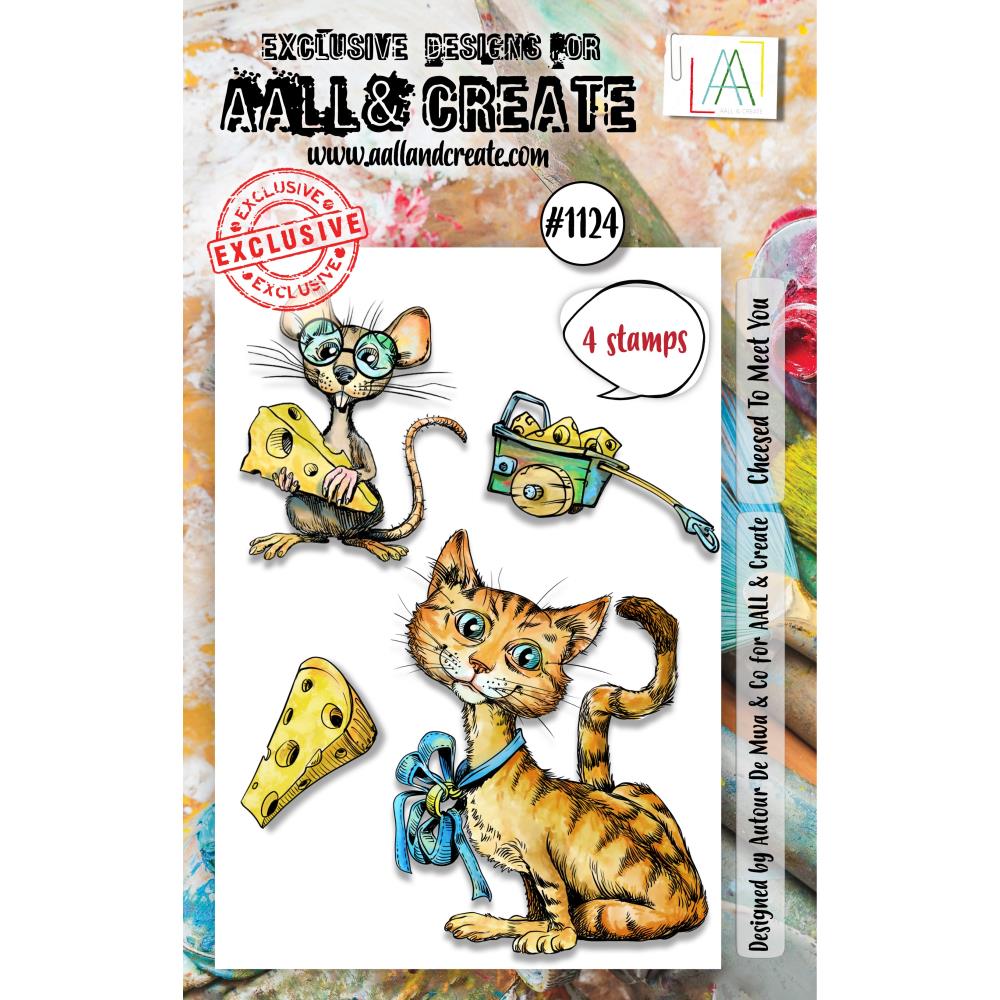 AALL And Create A7 Photopolymer Clear Stamp Set: Cheesed To Meet You (AALL-TP-1124)