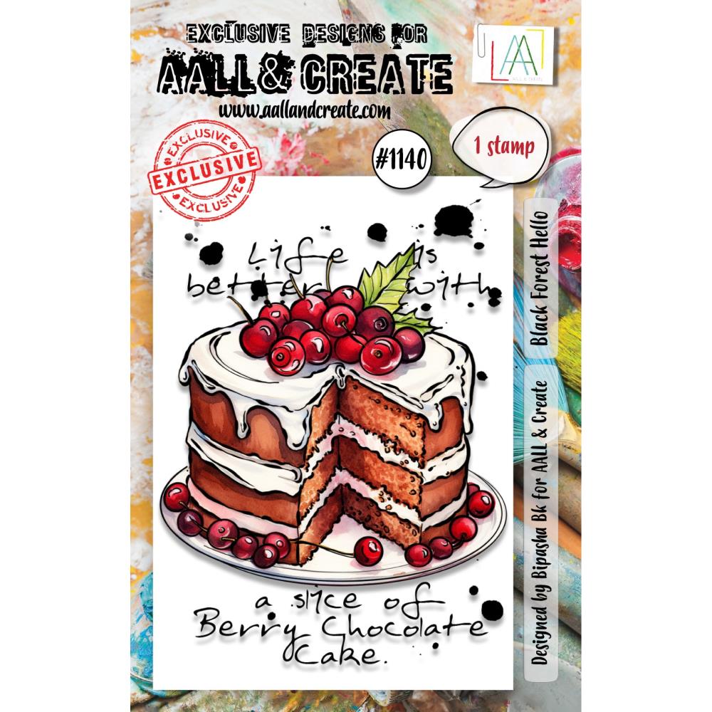 AALL And Create A7 Photopolymer Clear Stamp Set: Black Forest Hello (AALL-TP-1140)