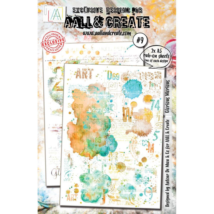 AALL And Create A5 Rub-Ons: Glorious Morious (AALL-RO-009)