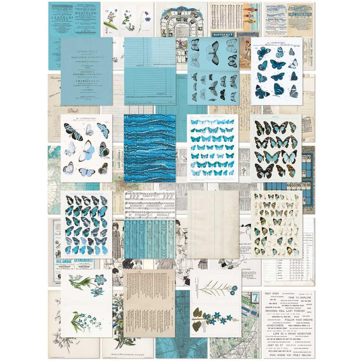 49 and Market Color Swatch: Ocean 6"X8" Collage Sheets, 40/Pkg (CSO41312)