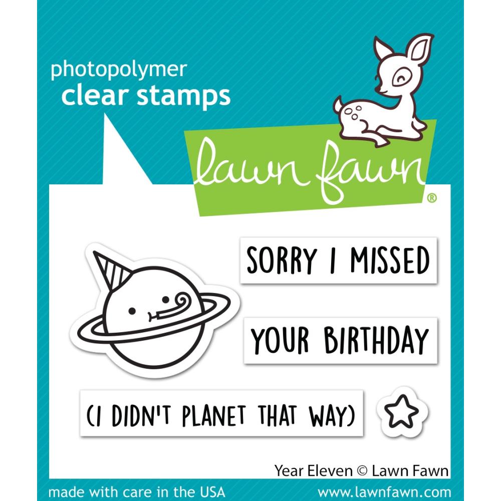 Lawn Fawn 3"x2" Clear Stamps: Year Eleven (LF2786)