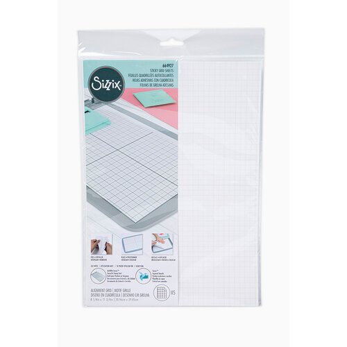 Sizzix 8"x12" Accessory Sticky Grid Sheets (664927)