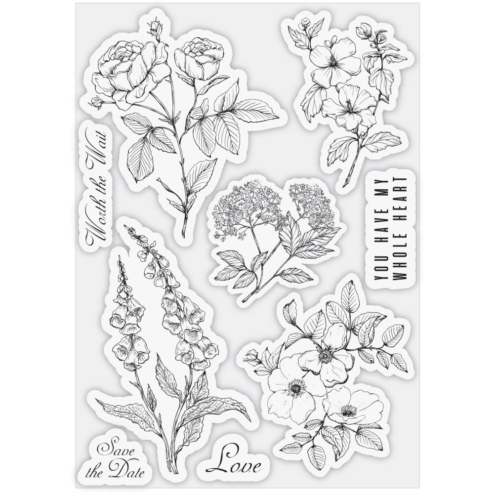 Craft Consortium Belle Fleur A5 Clear Stamps (CSTMP075)