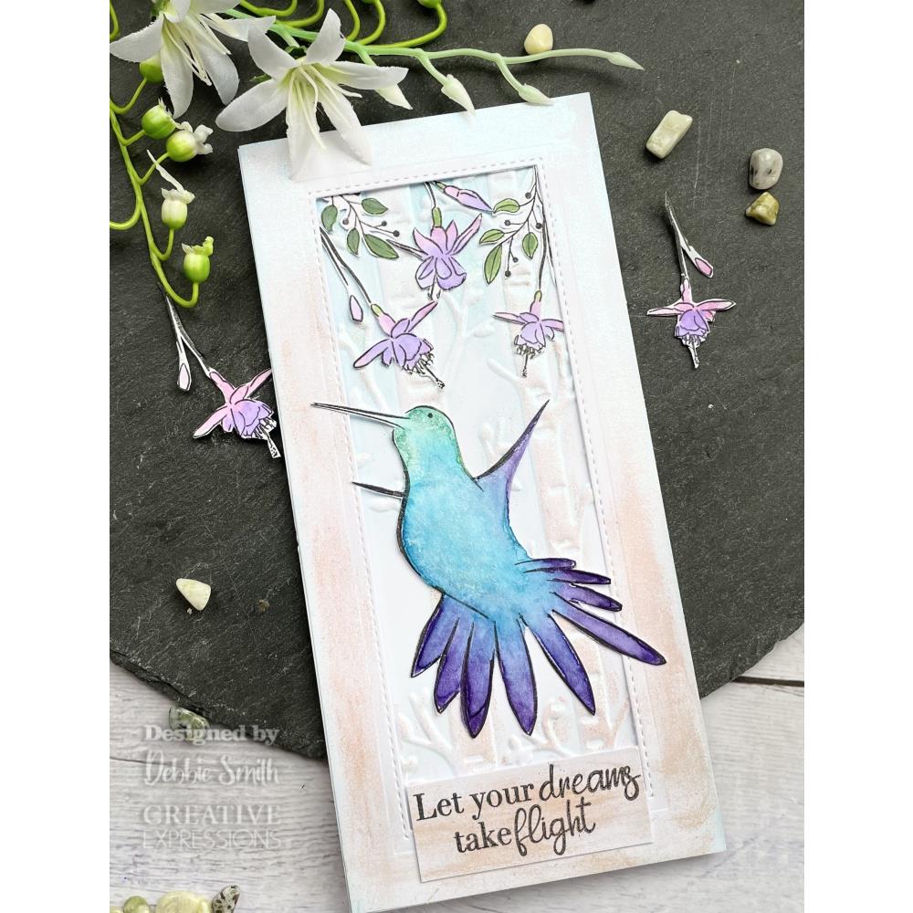 Creative Expressions 6"x8" Clear Stamps: Blossoms In Flight, by Bonnita Moaby (CEC989)