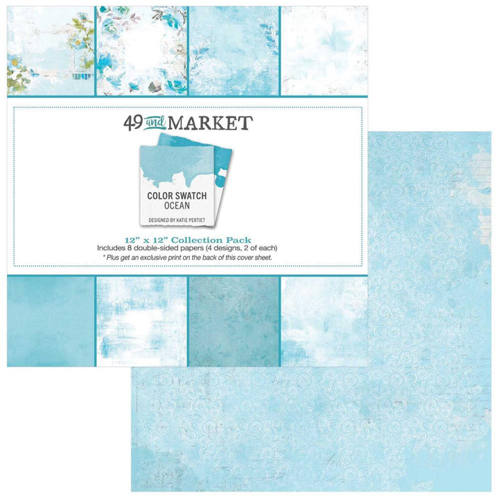 49 and Market Color Swatch: Ocean 12"X12" Collection Pack (CSO41251)