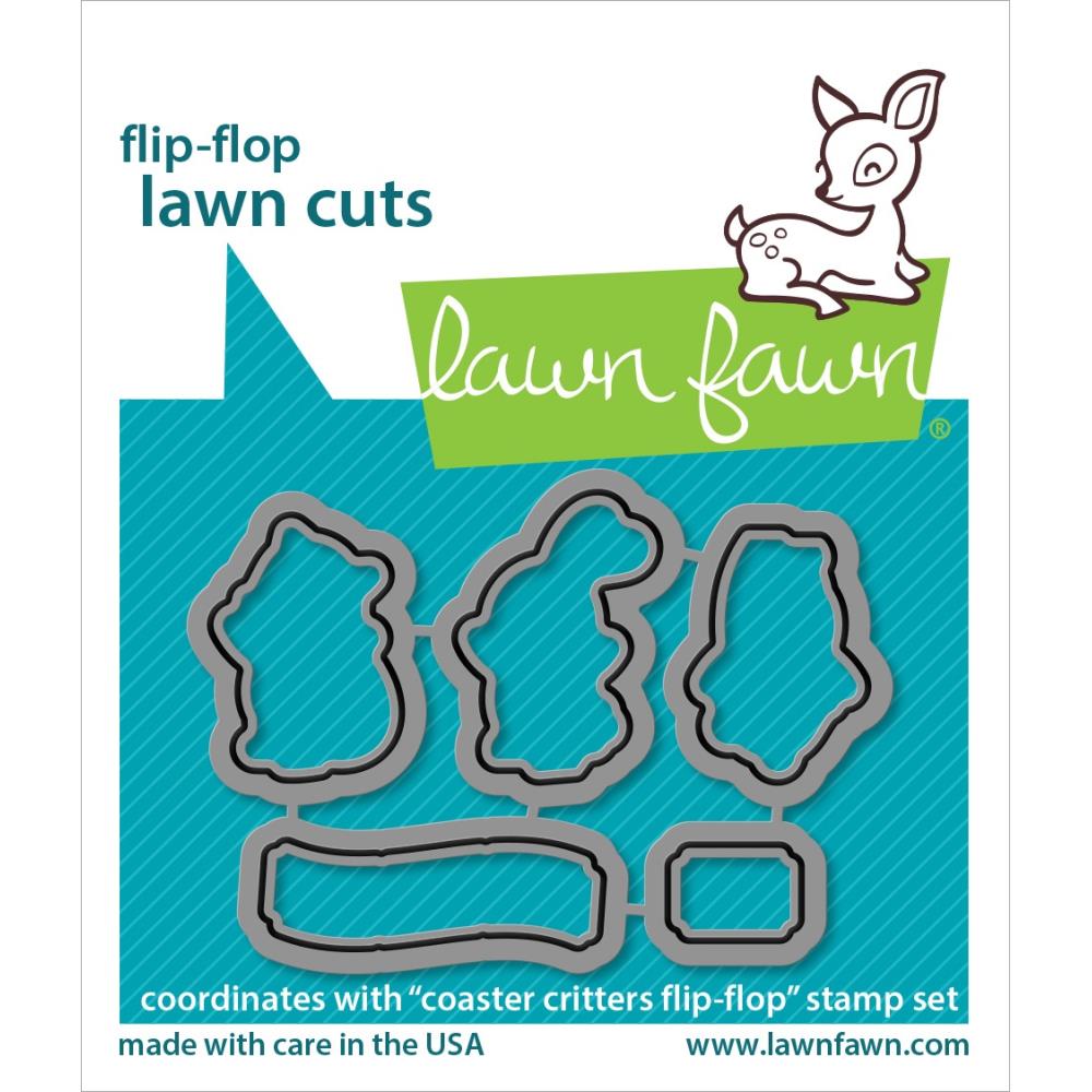 Lawn Fawn Lawn Cuts Custom Craft Die: Coaster Critters Flip-Flop (LF3076)