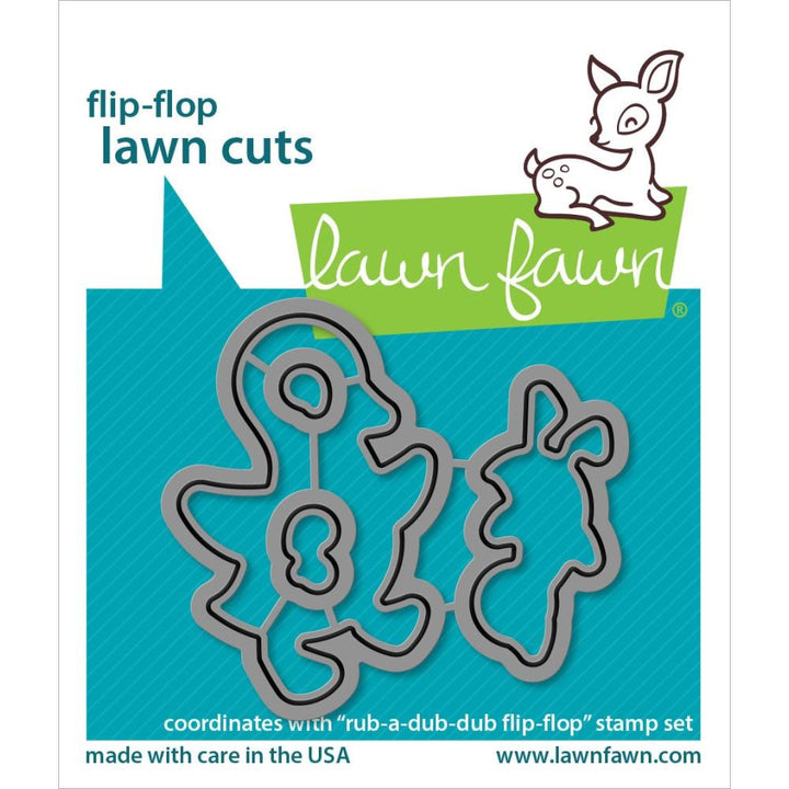 Lawn Fawn Lawn Cuts Custom Craft Die: Rub-A-Dub-Dub Flip-Flop (LF2777)