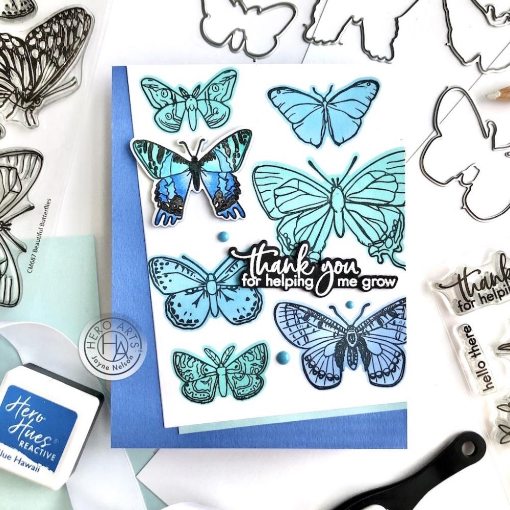Hero Arts Clear Stamp & Die Combo: Beautiful Butterflies
(HASB358)