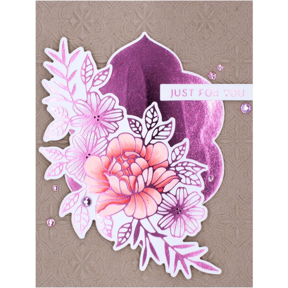 Spellbinders Glimmer Hot Foil Plate and Die Set: Just For You (GLP366)