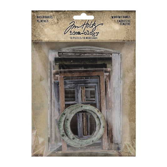 Tim Holtz Idea-Ology Baseboard Frames: Window, 10/Pkg (TH94248)