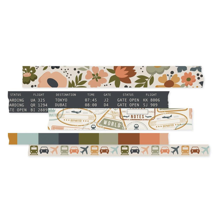 Simple Stories Here & There Washi Tape, 5/Pkg (ERE19825)