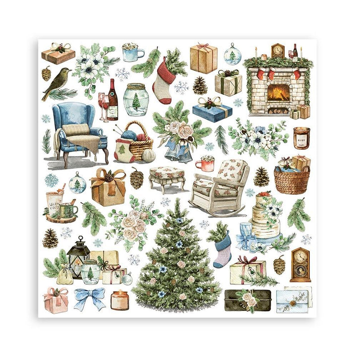 Stamperia Cozy Winter 6"x6" Double Sided Paper Pad (SBBXS24)