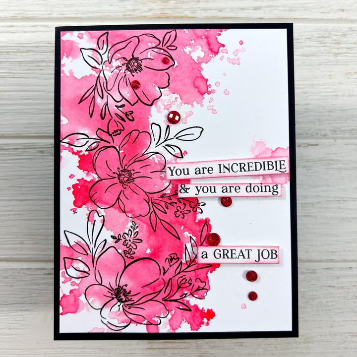 Pinkfresh Studio 4"X6" Clear Stamp Set: You're The Best (PF180322)