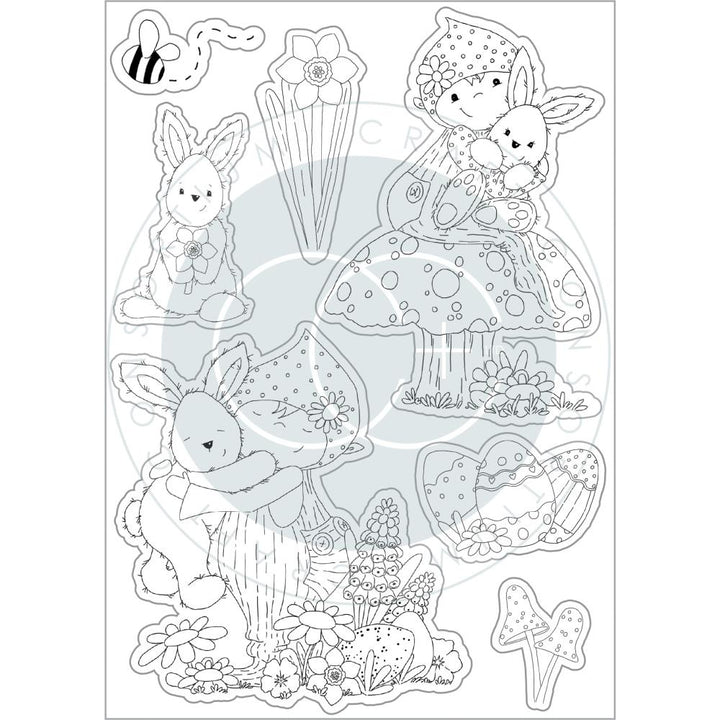 Craft Consortium Let Spring Begin Bunny Clear Stamps (CSTMP087)