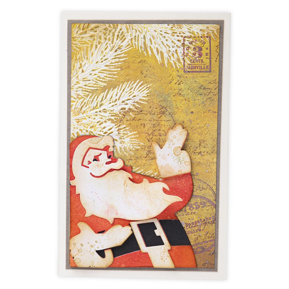 Tim Holtz Thinlits Dies: Retro Santa, by Sizzix, 6/Pkg (666071)