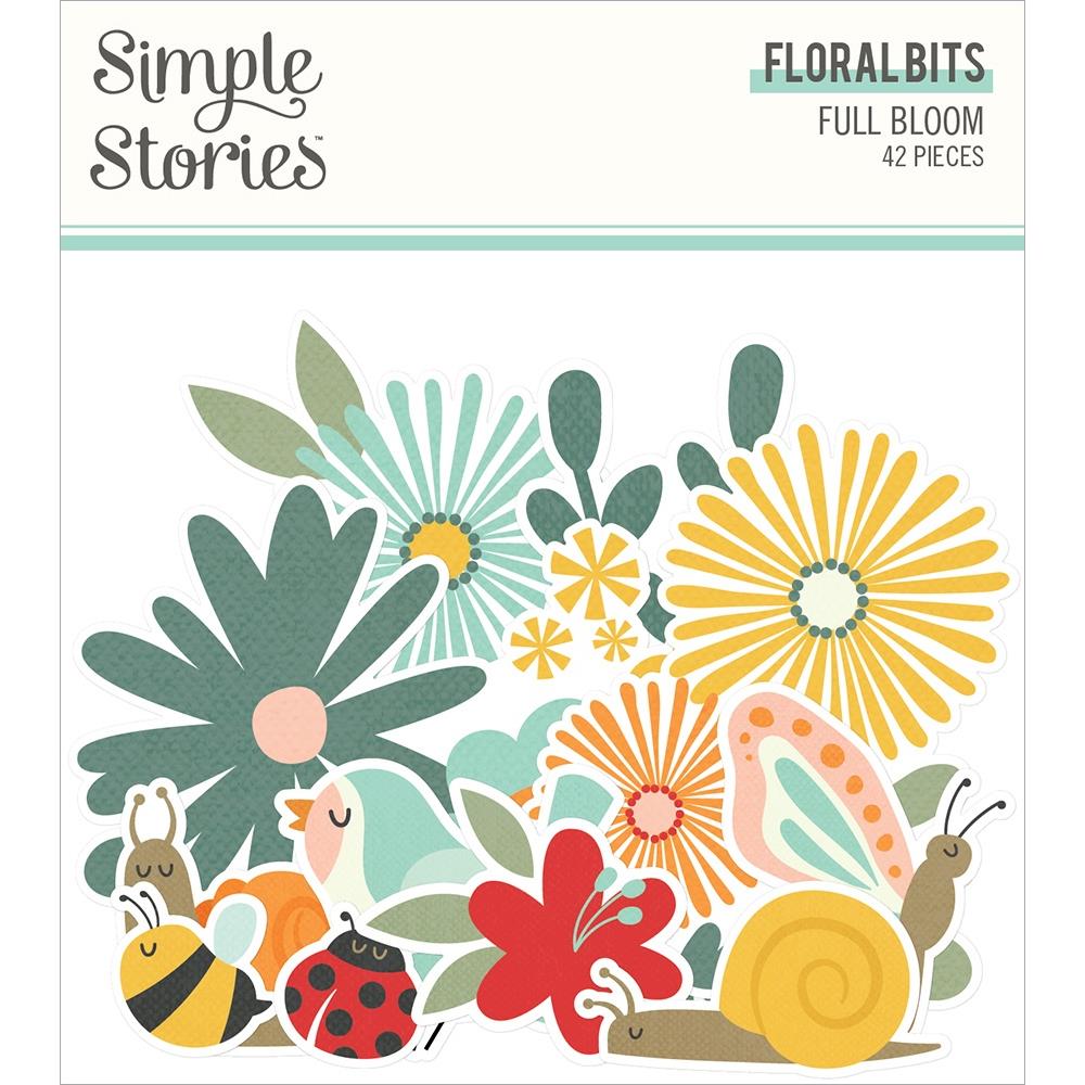 Simple Stories Full Bloom Floral Bits & Pieces Die-Cuts, 42/Pkg (FUL17019)