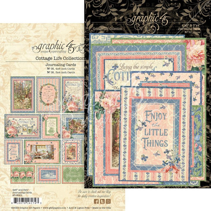 Graphic 45 Cottage Life Journaling Cards (G4502401)