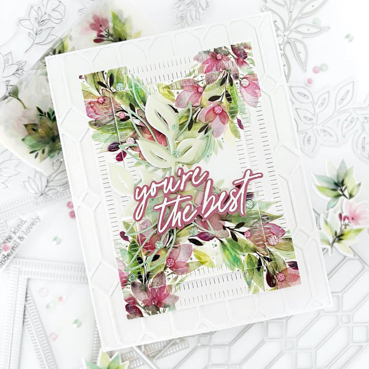 Pinkfresh Studio 4"x11yd Washi Tape: Enchanting Flora (PF179122)