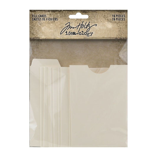 Tim Holtz Idea-Ology File Cards, 16/Pkg (TH94223)