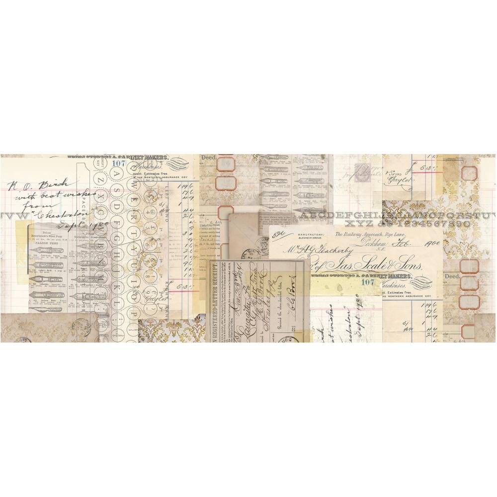 Tim Holtz Idea-Ology 6"X6yds Collage Paper: Typography (TH93952)