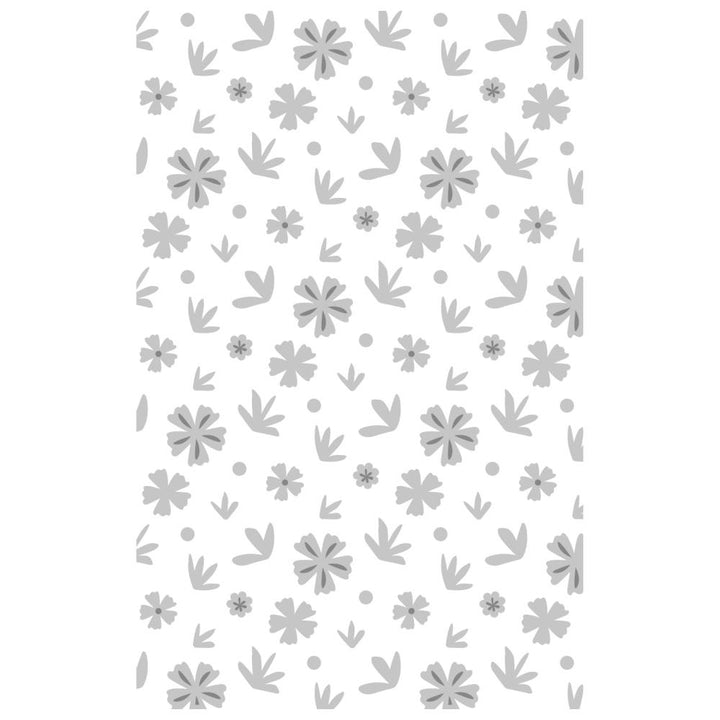 Sizzix Multi-Level Textured Impressions Embossing Folder: Mini Scattered Florals, By Olivia Rose (666263)