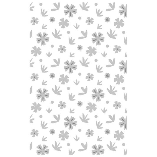 Sizzix Multi-Level Textured Impressions Embossing Folder: Mini Scattered Florals, By Olivia Rose (666263)