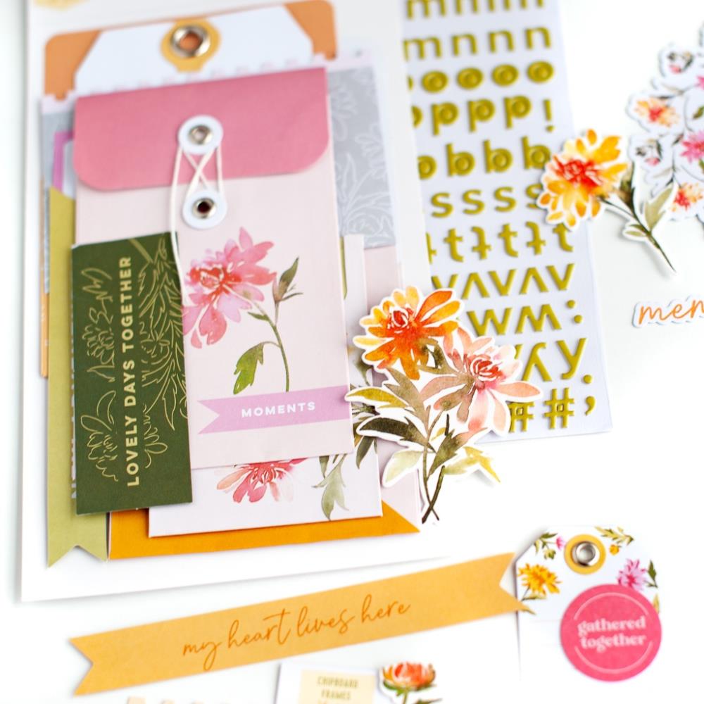 Pinkfresh Studio Chrysanthemum Puffy Mini Alpha Stickers (PFCH3022)