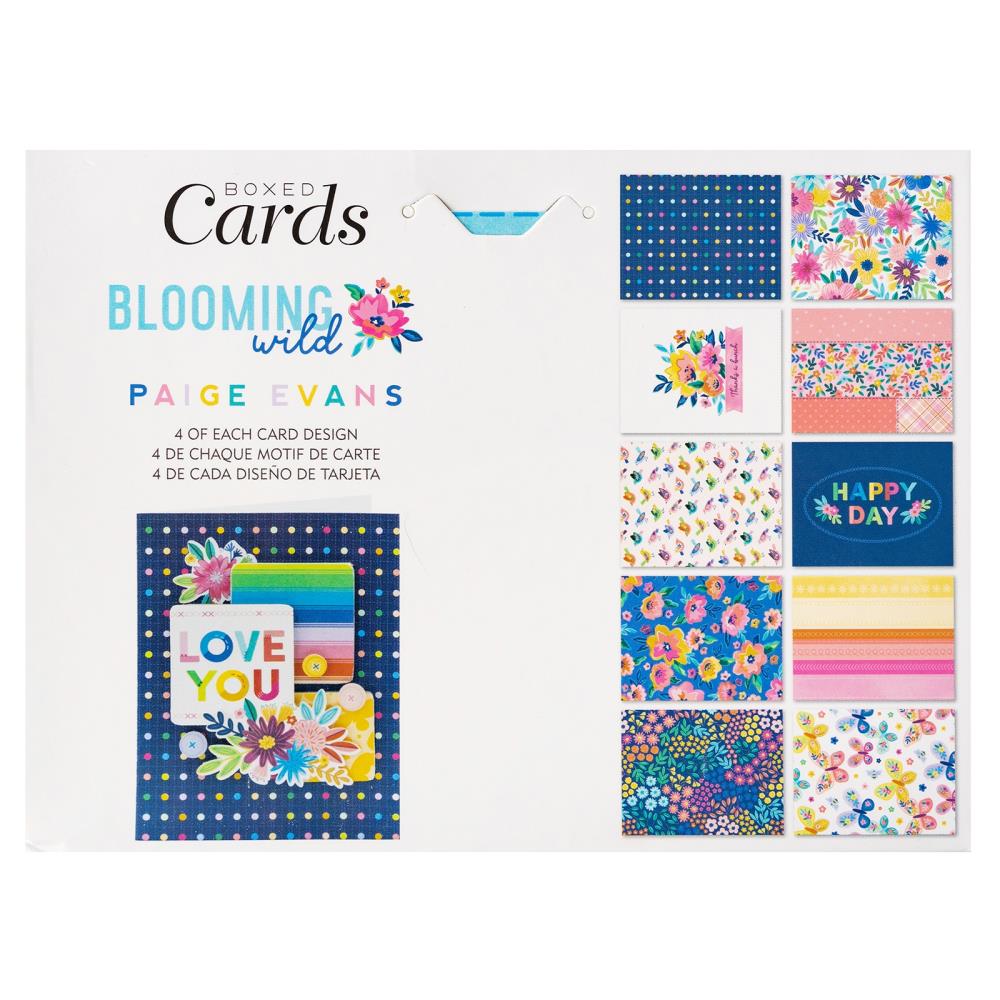 Paige Evans Blooming Wild A2 Cards W/Envelopes, 40/Box (PE014065)