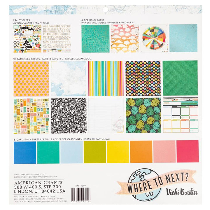 Vicki Boutin Where To Next 12"X12" Project Pad, 316 Pieces (34014097)
