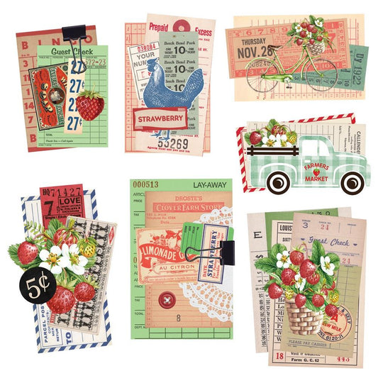 Simple Stories Simple Vintage Berry Fields Chipboard Clusters (BER20127)