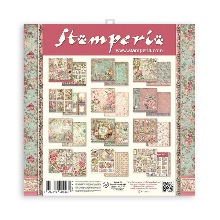 Stamperia Rose Parfum 12"x12" Double Sided Paper Pad (SBBL125)
