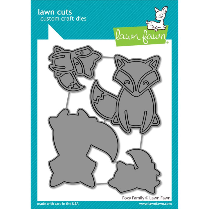 Lawn Fawn Lawn Cuts Custom Craft Die: Foxy Family (LF2807)