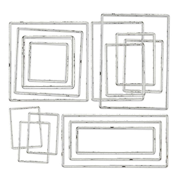 49 and Market Curators Essentials Chipboard Frames: Key Lined (C38145)