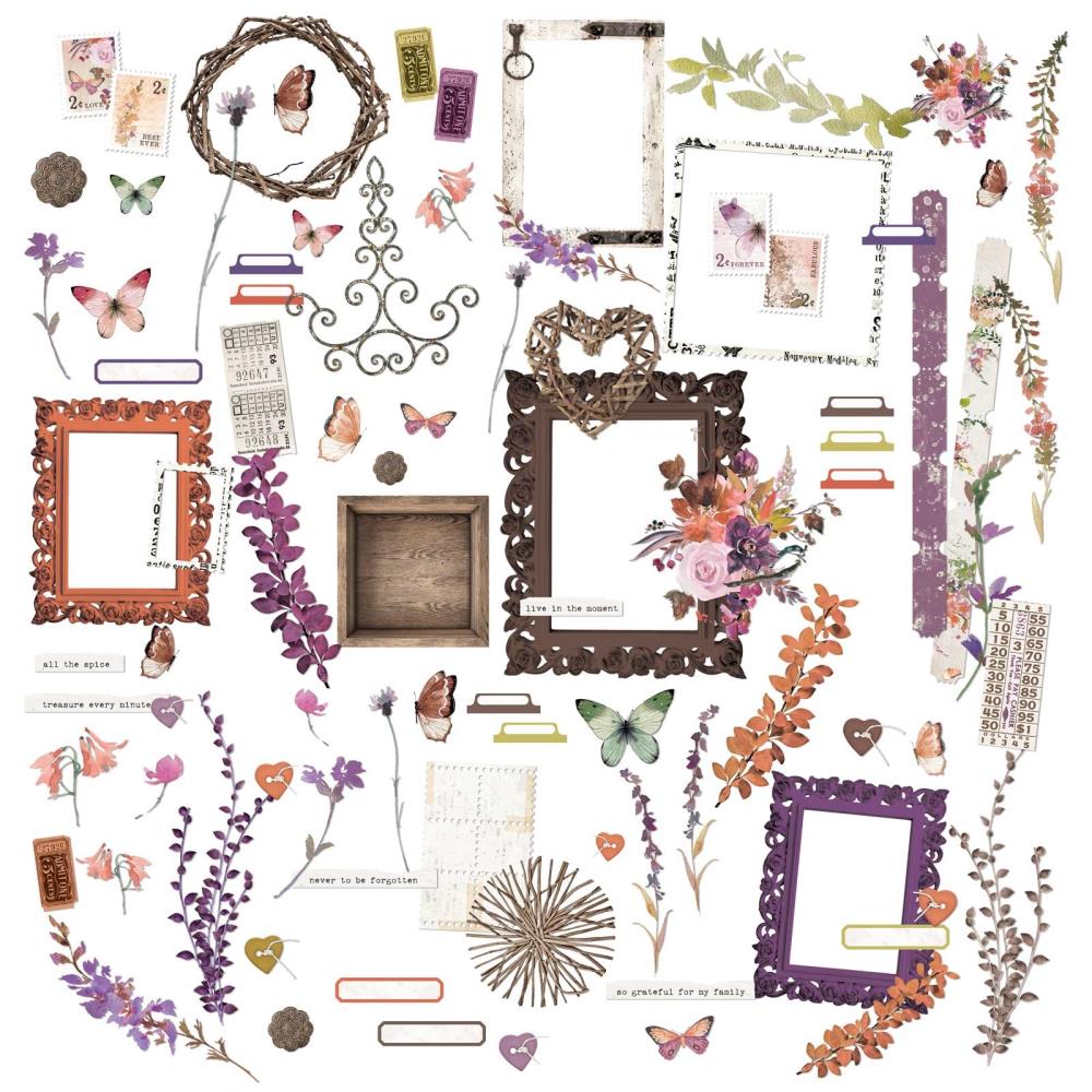 49 and Market Plum Grove Laser Cut Outs: Elements (APG38497)