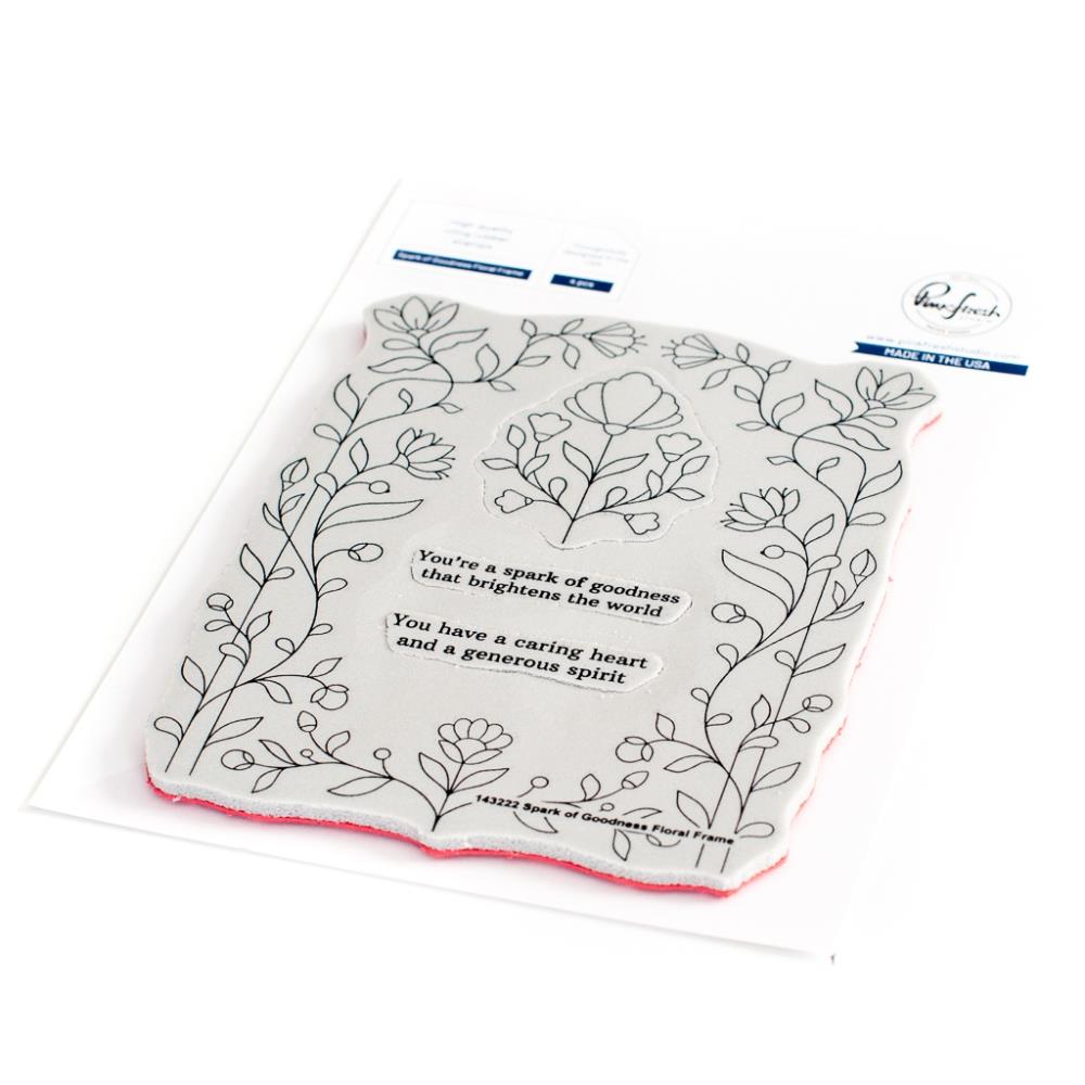 Pinkfresh Studio A2 Cling Rubber Background Stamp Set: Pop-Out Spark Of Goodness (PF143222)