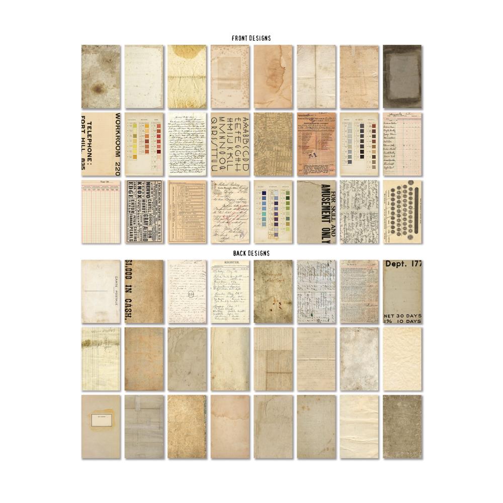 Tim Holtz Idea-Ology Backdrops 6"X10" Double-Sided Cardstock: Volume #4, 24/Pkg (TH94308)