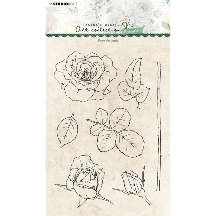 Studio Light Essentials Clear Stamps: Nr. 138, Rose Elements (JMAES138)