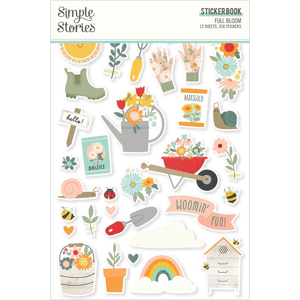 Simple Stories Full Bloom Sticker Book, 12/Sheets (FUL17020)