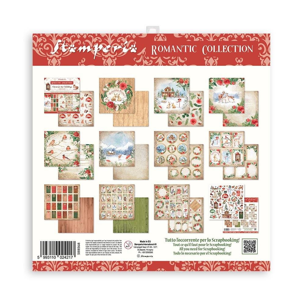 Stamperia Home For The Holidays 8"x8" Double Sided Paper Pad (SBBS68)