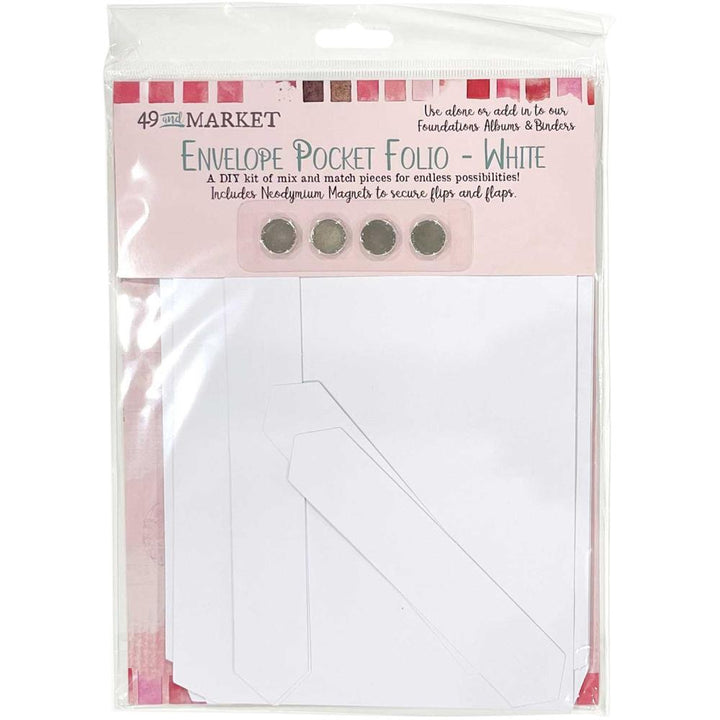 49 and Market Foundations Envelope Pocket Folio: White (FA35472)