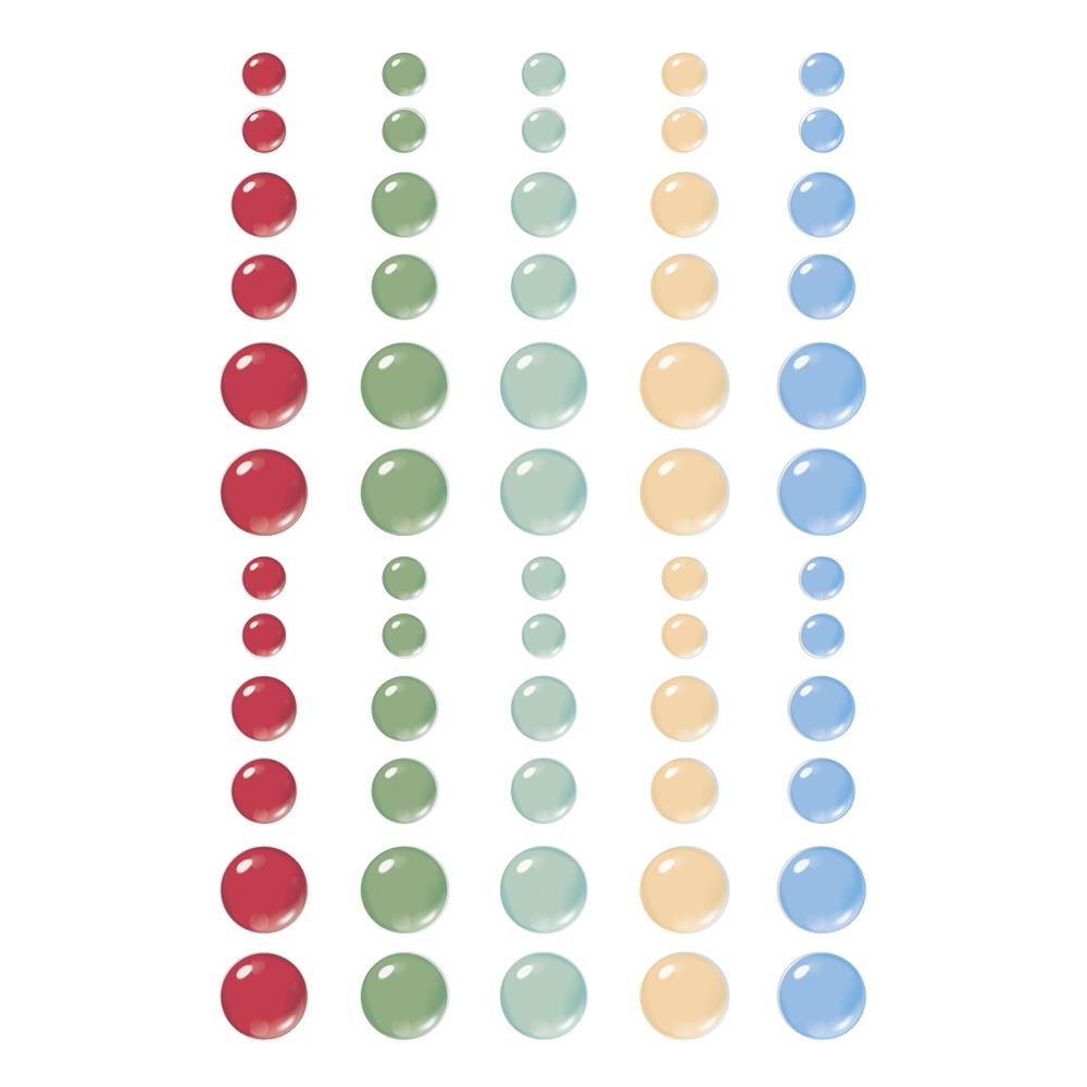 Simple Stories Simple Vintage Berry Fields Enamel Dots Embellishments: Glossy (BER20132)